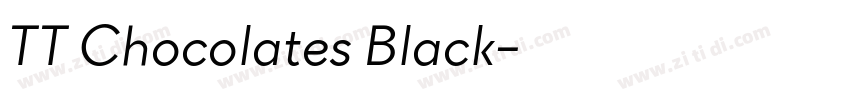 TT Chocolates Black字体转换